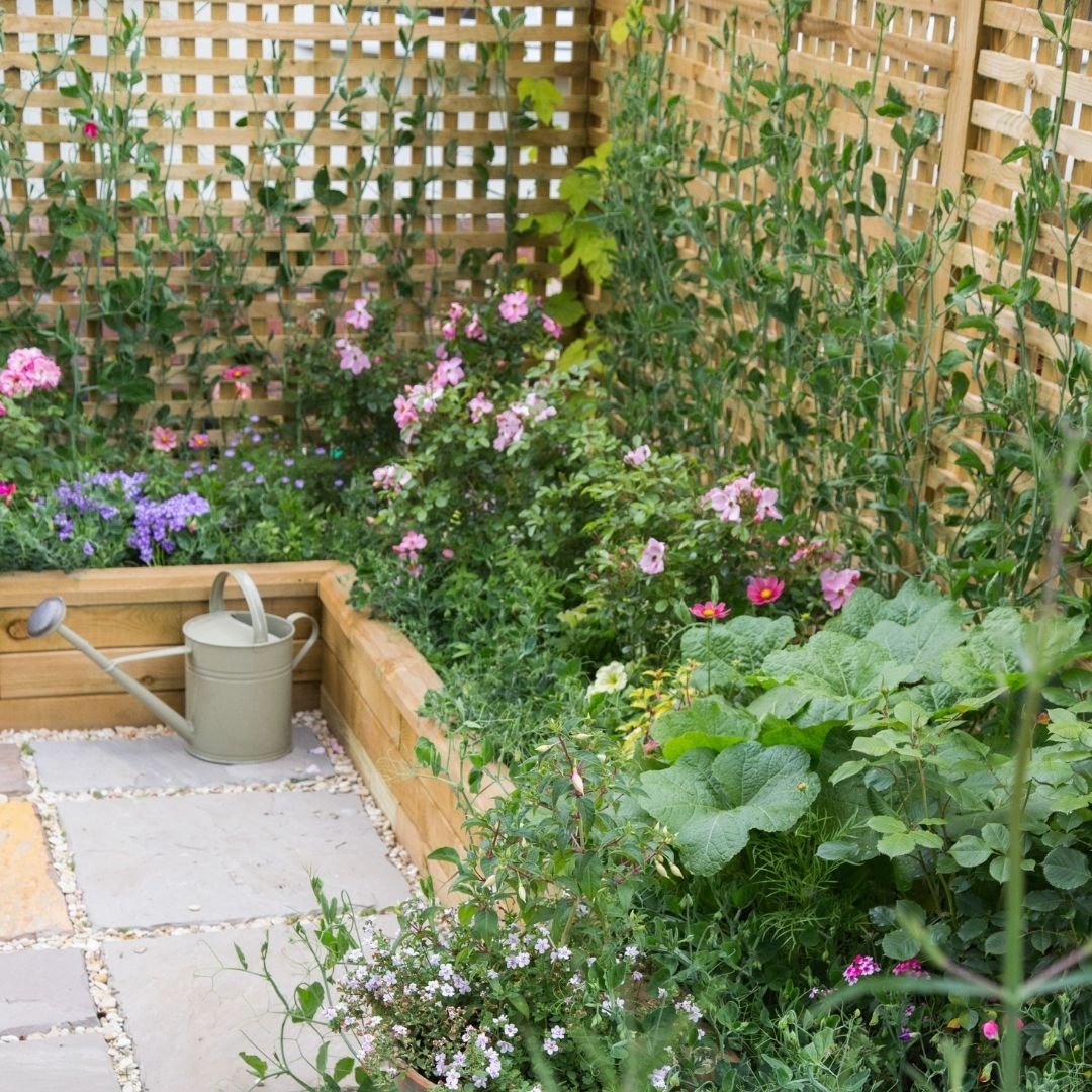 Planter box with trellis